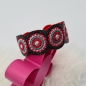 Preview: Armband in schwarz/rot, 22cm lang